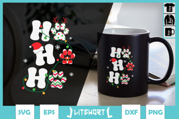 Christmas Ho Ho Ho Dog Paw Dog Lover