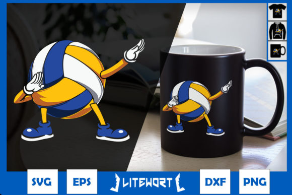 Dabbing Volleyball Funny Sport Lover