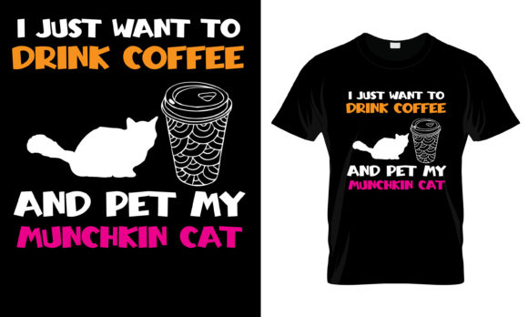 I Jus Want to Coffee Pet My T-Shirt