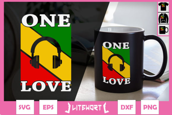 Rasta Reggae Music Headphones One Love