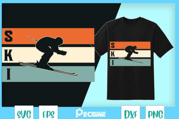 Retro Vintage Skiing for Skiers